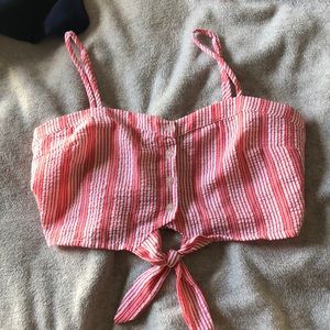 striped crop top